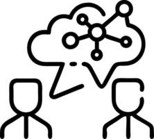 AI researchers discussing advancements in deep learning models vector