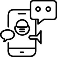 Automated Customer Service Interaction vector