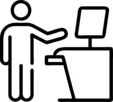 Automated Retail Checkout Experience vector