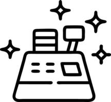 Bokeh Coins with Digital Financial Report vector