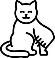 Bokeh Cat Grooming with Owner vector