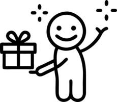 Bokeh digital art of a child hiding a gift behind their back smiling with excitement vector