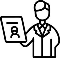 Bokeh digital art of a doctor reviewing x rays vector