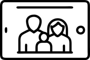 Bokeh digital art of a family exploring virtual tours of museums on a tablet vector