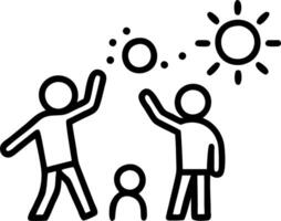 Bokeh digital art of a family playing with a pet dog in the backyard vector