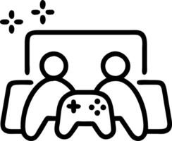 Bokeh digital art of a family playing a game together on a console vector