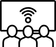 Bokeh digital art of a family watching an educational documentary on a smart TV vector