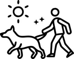 Bokeh digital art of a person jogging with their dog on a trail with soft light flares and nature in the background vector