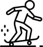 Bokeh digital art of millennials skateboarding in an urban park space for copy on the top vector