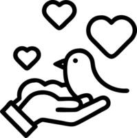 Bokeh hearts surrounding a person holding a rabbit vector