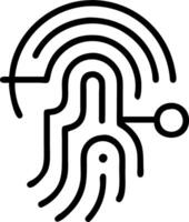 Bokeh fingerprint morphs into AI neural network vector