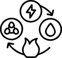 Bokeh lights forming environmental symbols vector