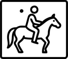 Bokeh lights framing a person riding a horse vector