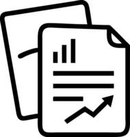 Business Documents with Chart vector