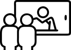 Candid capture of a family exploring virtual tours of museums on a tablet vector