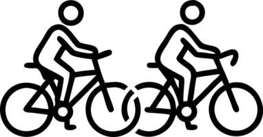 Candid image of a family riding bikes along a scenic trail vector
