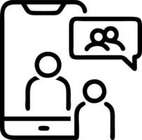 Candid image of parents monitoring childrens screen time via a mobile app vector