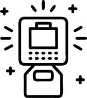 Close up of a glowing discount tag on a glossy business card with copy space vector