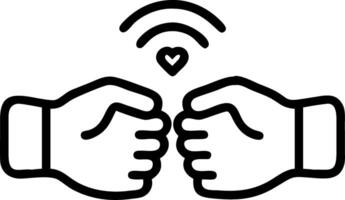 Close up of a young couple hands holding a smart wearable health tracker with biometric data vector