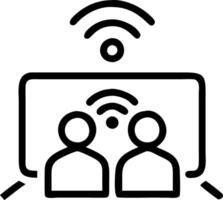 Close Up of Family Experiencing Smart Home Projection System vector