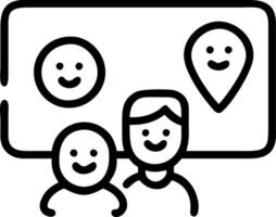 Close Up of Family Exploring Futuristic Travel Options on Smart Screen vector