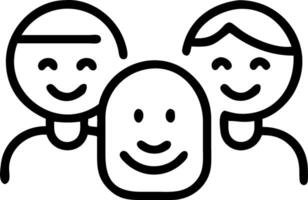 Close up of family members holographic signatures forming a circle vector