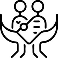 Close up of family members sharing a digital hug via tactile feedback suits vector
