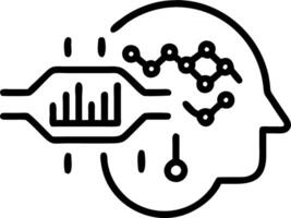 Close Up of Futuristic Business Intelligence Interface vector