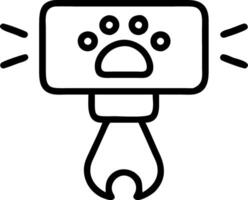 Close Up of Futuristic Pet Identification Chip Scanner vector