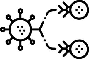 Close up of nano robotic pets interacting with human cells vector