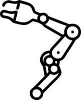 Close up of robotic exoskeleton joint vector