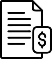 Contract Agreement with Dollar Sign vector