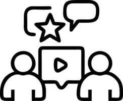Content Creators Collaborating in a Digital Studio on Future Projects vector