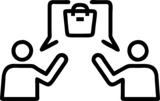 Customers comparing in store prices with online deals vector