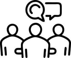 Developers brainstorming in open workspace vector