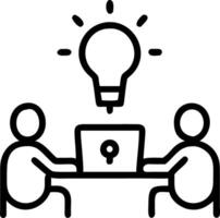 Developers debugging code together vector