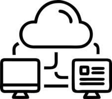 Developers testing cloud applications vector