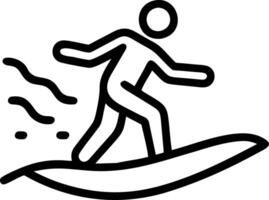Digital art of person surfing on bokeh waves representing smooth workflow vector