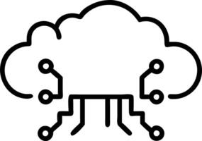 Digital Border Frame with Floating Cloud Elements and Growth Data vector