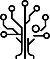 Digital art Sustainable innovation tree vector