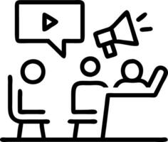 Digital marketing team optimizing AI powered ad campaigns vector