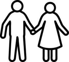 Elderly couple walking in the park with a glossy background and copy space vector