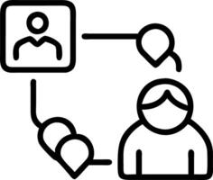 Elderly using AI connectivity for socializing vector