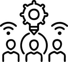 Engineers Collaborating on Future Smart City Solutions vector