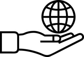 Expansion in robotics showcased with a glowing globe vector