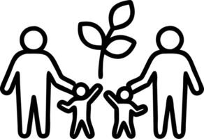Family hugging each other after a reunion at the airport with copy space vector