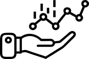 Floating Robotic Hand with Data Lines and Growth Icons vector
