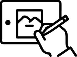 Freelance Artist Using Automated Design Tools vector