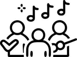 Gentle digital art of a family playing musical instruments together with soft abstract backgrounds and bokeh lights vector