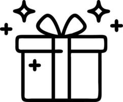 Glossy background of a birthday gift with glittering accents ample copy space on the side vector
